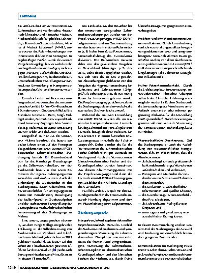 Vorschauseite 2: Der erste Modellstudiengang Zahnmedizin in Deutschland – iMED DENT
