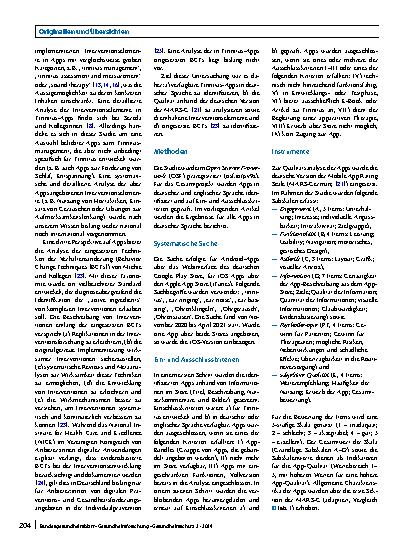 Vorschauseite 2: Mit Apps gegen den Tinnitus? Ein systematisches Review zu Qualität, Interventionselementen und Techniken der Verhaltensänderung