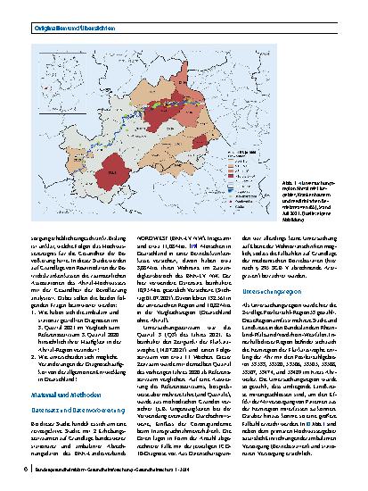 Vorschauseite 2: Auswirkungen des Ahrtal-Hochwassers auf die Gesundheit der lokalen Bevölkerung – eine Analyse auf Grundlage von GKV-Routinedaten