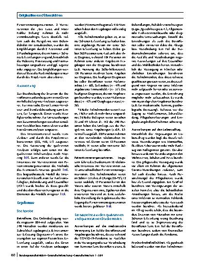 Vorschauseite 4: Auswirkungen einer Pandemie auf Menschen mit Seltenen Erkrankungen und Empfehlungen zur Aufrechterhaltung von Versorgung und Teilhabe