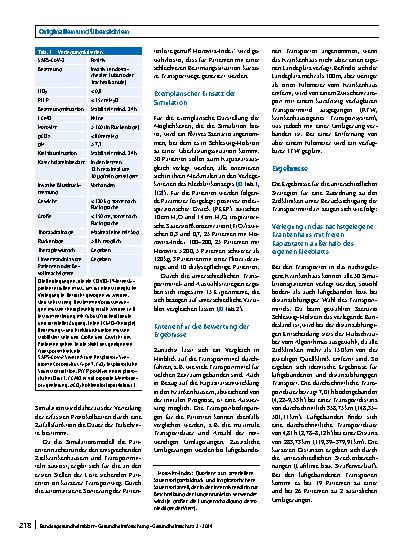 Vorschauseite 4: Das SCATTER-Projekt: Computerbasierte Simulation zur Unterstützung bei der strategischen Verlegung von Intensivpatienten