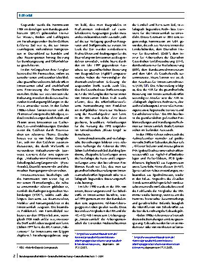 Vorschauseite 2: Die Luft, die wir alle atmen: Zur Arbeit der Kommission Innenraumlufthygiene (IRK)
