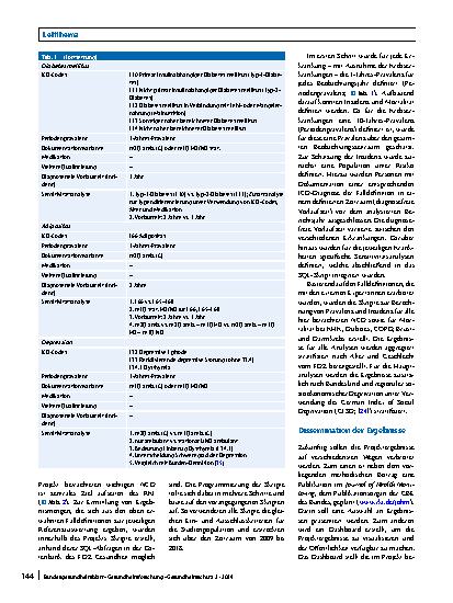 Vorschauseite 6: Referenzauswertungen für die Schätzung von Prävalenz, Inzidenz und Mortalität Public-Health-relevanter Erkrankungen auf Basis von Routinedaten