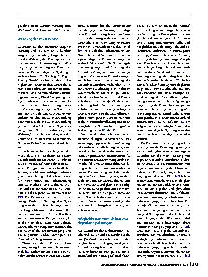 Vorschauseite 6: Soziale Ungleichheit im Zusammenhang mit digitalen Gesundheitsanwendungen: Digitale Spaltungen in den Bereichen Zugang, Nutzung, Wirksamkeit und Privatsphäre