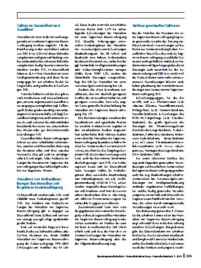 Vorschauseite 4: Krebserkrankungen bei Menschen mit einer Intelligenzminderung in Deutschland: Prävalenzen, Genetik und Versorgungslage