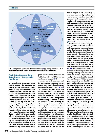 Vorschauseite 2: Digitale Gesundheitskompetenz der Bevölkerung in Deutschland: Aktueller Stand, Konzepte und Herausforderungen