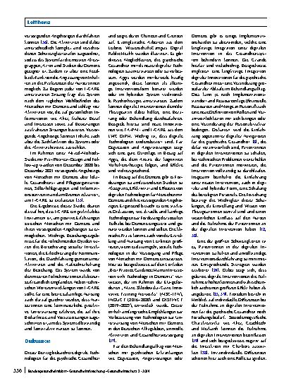 Vorschauseite 5: Digitale Technologien zur Verbesserung der psychischen Gesundheit