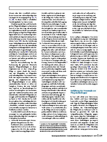 Vorschauseite 6: Digitale Technologien in der Pflege – Was können sie leisten?