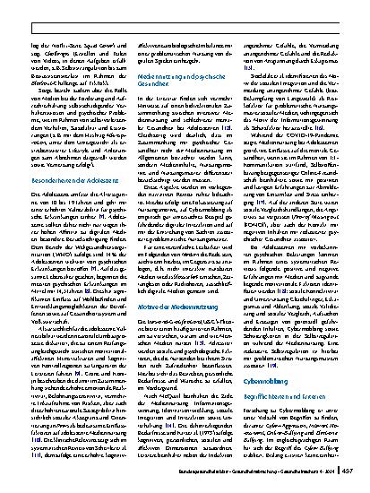 Vorschauseite 2: Digitale Mediennutzung und psychische Gesundheit bei Adoleszenten – eine narrative Übersicht