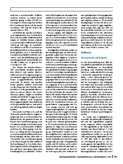 Vorschauseite 2: Externalisierendes Problemverhalten mit Freund:innen im Jugendalter: Welche Rolle spielen Faktoren der emotionalen Unbeteiligtheit?