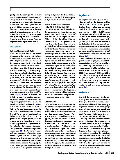 Vorschauseite 4: Externalisierendes Problemverhalten mit Freund:innen im Jugendalter: Welche Rolle spielen Faktoren der emotionalen Unbeteiligtheit?