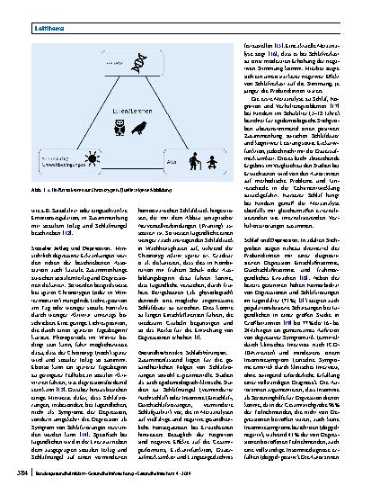 Vorschauseite 2: Überblick zu chronobiologischen und schlafmedizinischen Aspekten bei Depressionen im Jugendalter