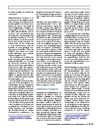 Vorschauseite 5: Überblick zu chronobiologischen und schlafmedizinischen Aspekten bei Depressionen im Jugendalter