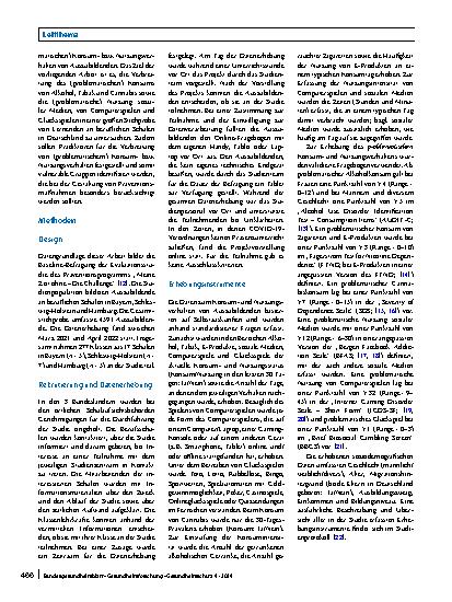 Vorschauseite 2: Substanzkonsum und Nutzung von sozialen Medien, Computerspielen und Glücksspielen unter Auszubildenden an beruflichen Schulen