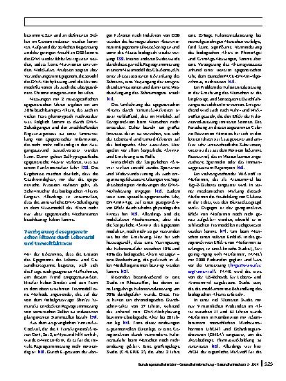 Vorschauseite 5: Genetik, Epigenetik und Umweltfaktoren der Lebenserwartung – Welche Rolle spielt Nature-versus-Nurture beim Altern?