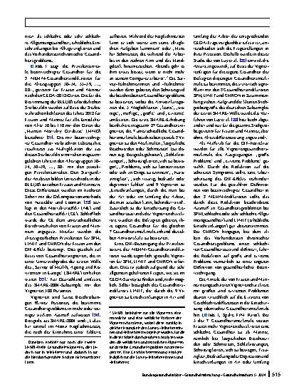Vorschauseite 4: Das Geschlechterparadoxon in der gesundheitlich beeinträchtigten Lebenszeit – Ende eines Mythos?