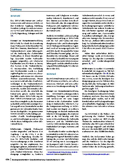 Vorschauseite 2: Kompetenzentwicklung in der Medizininformatik-Initiative (MII) – Lehrangebote für einen souveränen und sicheren Umgang mit medizinischen Daten