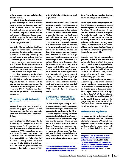 Vorschauseite 5: Kompetenzentwicklung in der Medizininformatik-Initiative (MII) – Lehrangebote für einen souveränen und sicheren Umgang mit medizinischen Daten