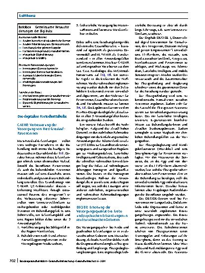 Vorschauseite 2: Die digitalen Fortschrittshubs Gesundheit – Gemeinsame Datennutzung über die Universitätsmedizin hinaus