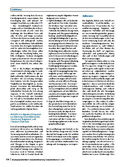 Vorschauseite 6: Die digitalen Fortschrittshubs Gesundheit – Gemeinsame Datennutzung über die Universitätsmedizin hinaus