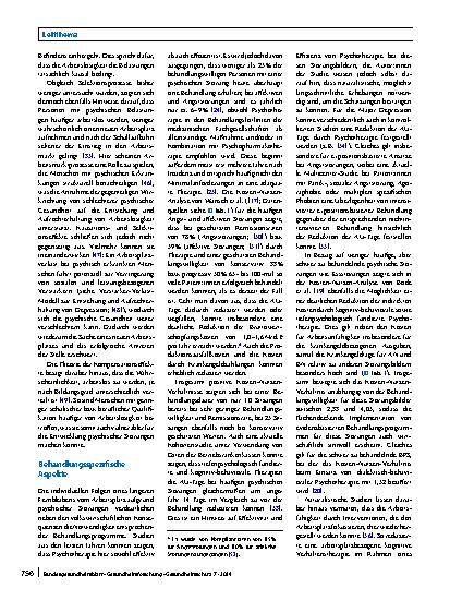 Vorschauseite 6: Arbeitsunfähigkeit bei psychischen Störungen – ökonomische, individuelle und behandlungsspezifische Aspekte