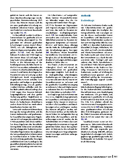 Vorschauseite 2: Psychische Belastungen bei Erwerbstätigen: Leistungsinanspruchnahme und Kosten für das deutsche Gesundheitssystem