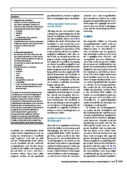 Vorschauseite 6: DIVERGesTOOL – Entwicklung einer Toolbox zur Erfassung geschlechtlicher Vielfalt in der quantitativen Gesundheitsforschung
