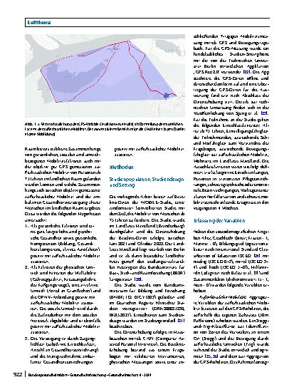 Vorschauseite 2: Außerhäusliche Mobilität von Personen ab 75 Jahren im ländlichen Raum. Ergebnisse aus einer GPS-Studie