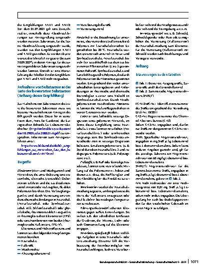 Vorschauseite 2: XXI. Bedarfsgegenstände ﻿auf Basis von Naturund Synthesekautschuk