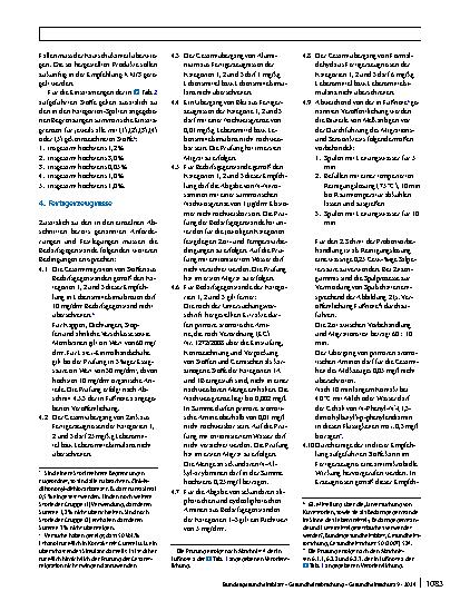 Vorschauseite 4: XXI/1. Bedarfsgegenstände aus Naturund Synthesekautschuk im Lebensmittelkontakt