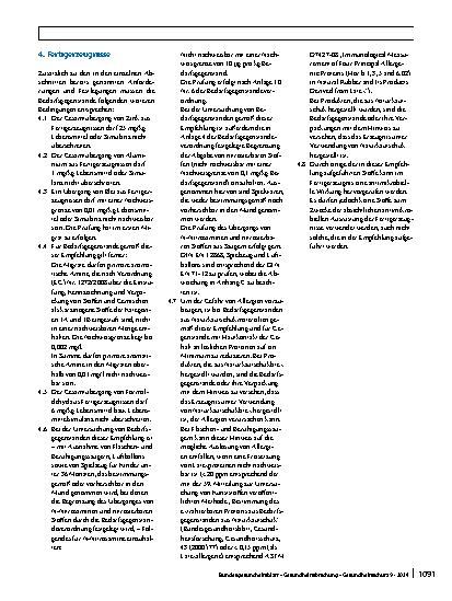 Vorschauseite 4: XXI/2. Spezielle Bedarfsgegenstände aus Naturund Synthesekautschuk sowie aus Latices aus Naturund Synthesekautschuk (ehemals Sonderkategorie)