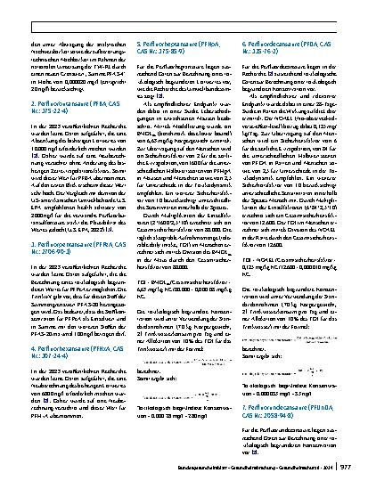 Vorschauseite 3: Bewertung der PFAS-20 aus der Trinkwasserverordnung
