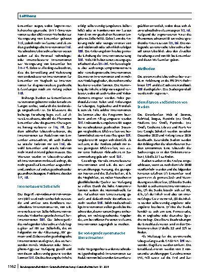Vorschauseite 2: Internetbasierte Selbsthilfe bei Einsamkeit – Eine systematische Übersicht