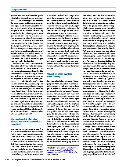 Vorschauseite 3: Sozial gerecht: Gesundheit – Umwelt – Klima