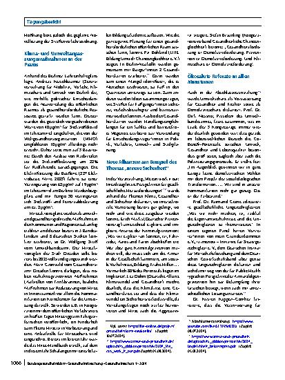 Vorschauseite 5: Sozial gerecht: Gesundheit – Umwelt – Klima