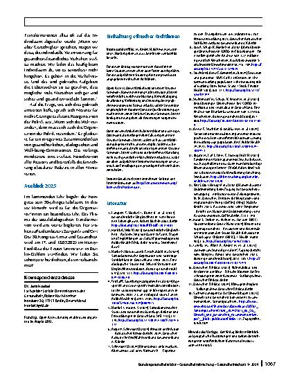 Vorschauseite 6: Sozial gerecht: Gesundheit – Umwelt – Klima