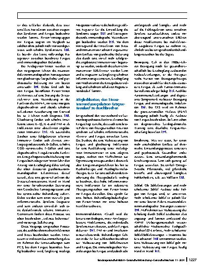 Vorschauseite 6: Immunologische Aspekte und Stressregulation bei Fatigue
