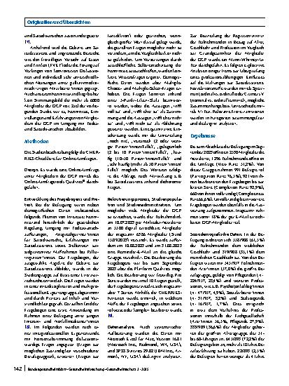 Vorschauseite 2: Umgang mit assistiertem Suizid – Kenntnisse, Einstellungen und Erfahrungen von Mitgliedern der Deutschen Gesellschaft für Palliativmedizin