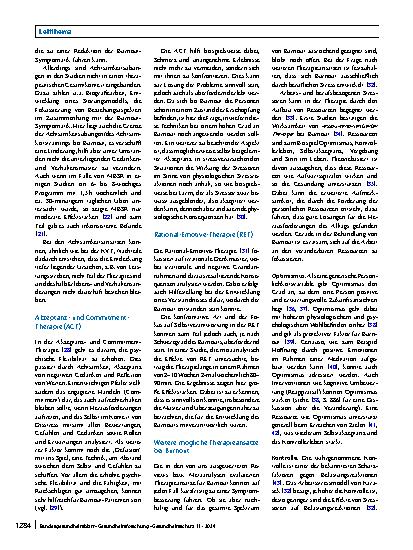 Vorschauseite 6: Psychotherapeutische Interventionen bei Burnout – Ein Umbrella-Review und Impulse für die Therapie