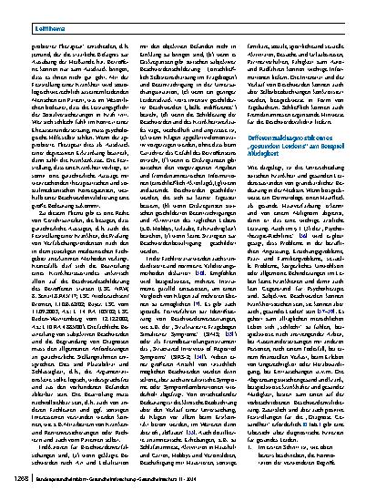 Vorschauseite 5: Validierung subjektiver Beschwerden: Differenzialdiagnostik von „gesundem Leiden“ am Beispiel Müdigkeit