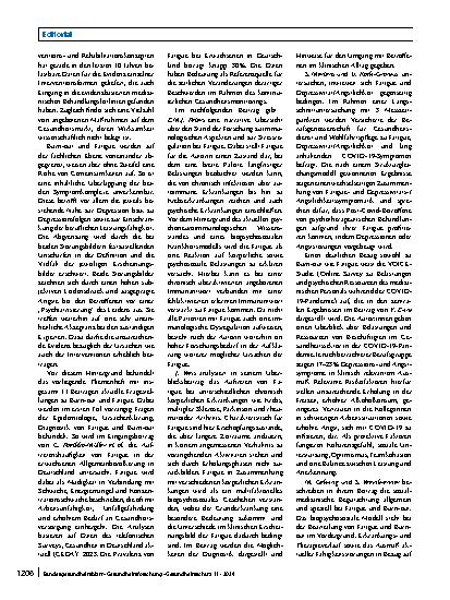 Vorschauseite 2: Fatigue und Burn-out – Zwei Gesundheitsstörungen mit hoher medialer Präsenz