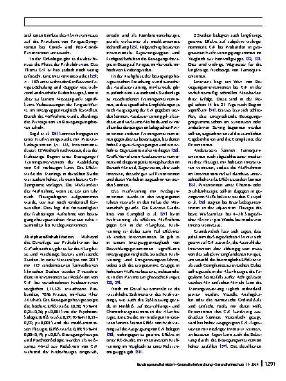 Vorschauseite 4: Sportund Bewegungstherapie bei Burn-out und Fatigue – eine narrative Übersichtsarbeit
