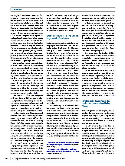 Vorschauseite 5: Frühe Hilfen im deutschsprachigen Raum – unterschiedliche Wege zum gleichen Ziel