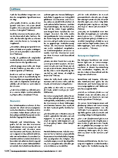 Vorschauseite 5: „Man sitzt in einer Seifenblase, während die anderen Menschen leben.“ – Perspektiven geflüchteter ukrainischer Mütter mit Kindern von 0–3 Jahren
