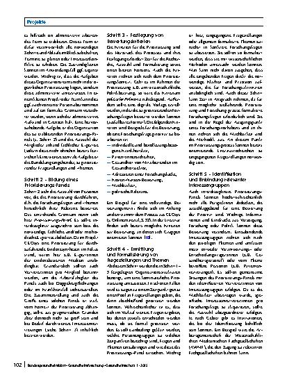 Vorschauseite 6: Priorisierung von Forschungsfragen in Gesundheitskrisen – Vorstellung eines Konzeptes, entwickelt in der COVID-19 Pandemie