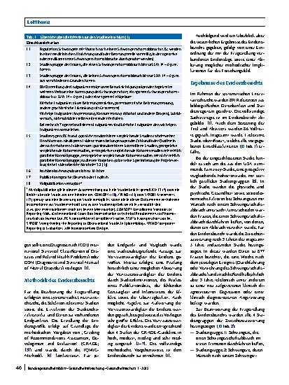 Vorschauseite 2: IQWiG-Evidenzbericht zum Thema psychische Folgen eines Schwangerschaftsabbruchs