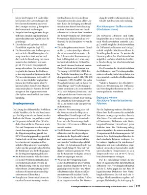 Vorschauseite 5: Leitlinie zur mathematischen Abschätzung der Migration von Einzelstoffen aus organischen Materialien in das Trinkwasser (Modellierungsleitlinie)