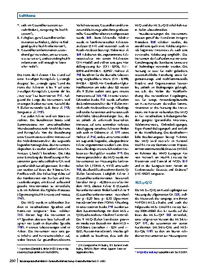 Vorschauseite 4: Gesundheitskompetenz messen: Methoden und Instrumente zur Erfassung der allgemeinen Gesundheitskompetenz bei Erwachsenen