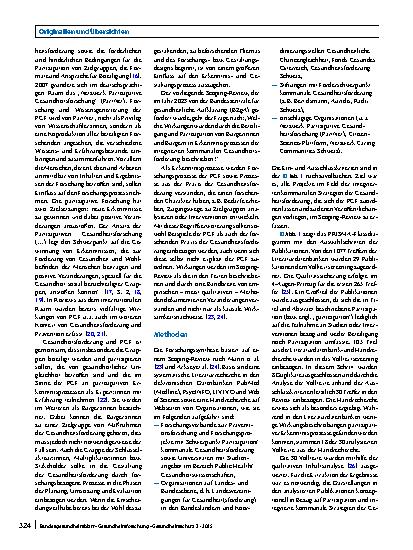 Vorschauseite 2: Wirkungen der Beteiligung und Partizipation von Bürger:innen in Erkenntnisprozessen der integrierten kommunalen Gesundheitsförderung. Ein systematischer Scoping-Review
