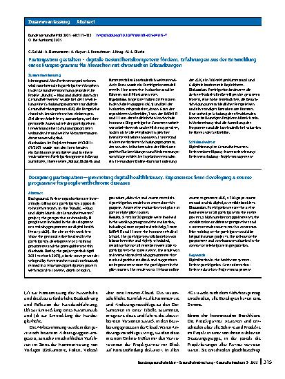 Vorschauseite 3: Partizipation gestalten – digitale Gesundheitskompetenz fördern